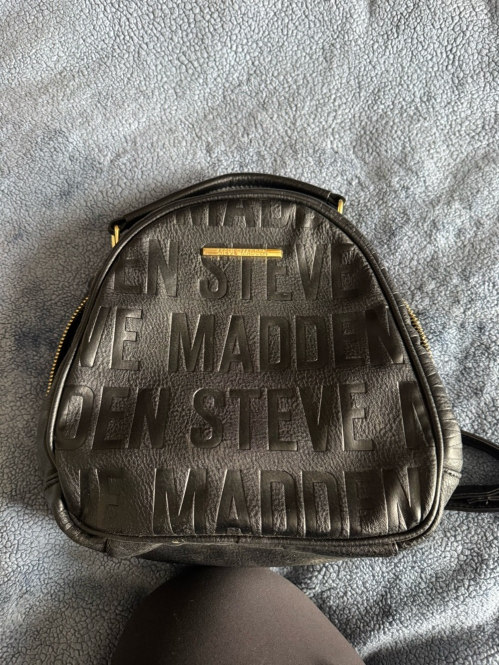Steve Madden Black Mini Backpack